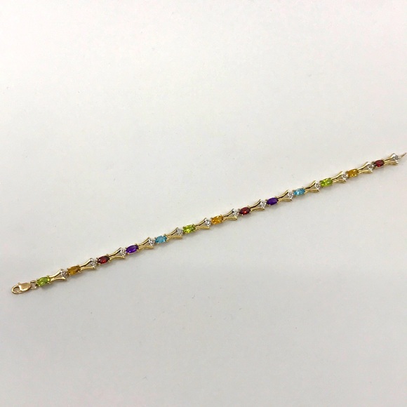 Gem & Diamond Bracelet - Picture 3 of 9